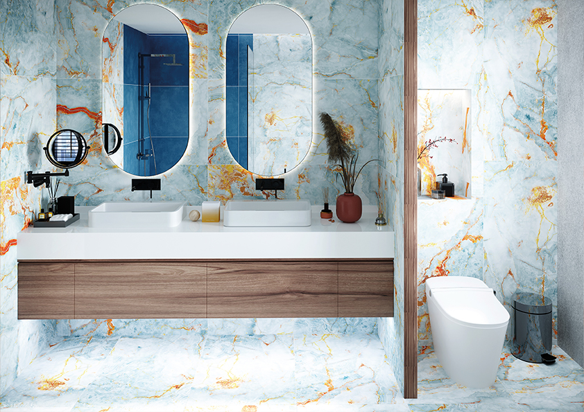 24"x48" Deep Sea Sky - Polished